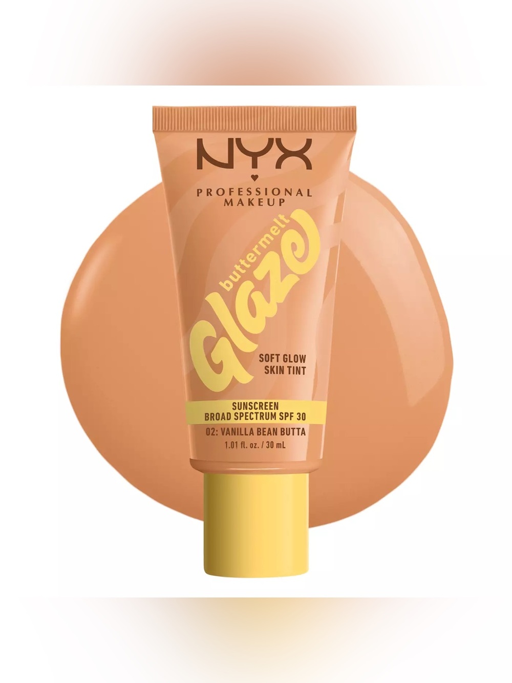 NWT Nyx Buttermelt Glaze Soft Glow Skin Tint SPF 30 in “Vanilla Bean Butta”